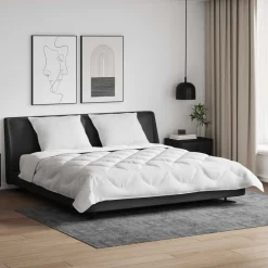 vidaXL Ropa De Casa-Edredón con almohadas con almohada 3 pcs Microfibra