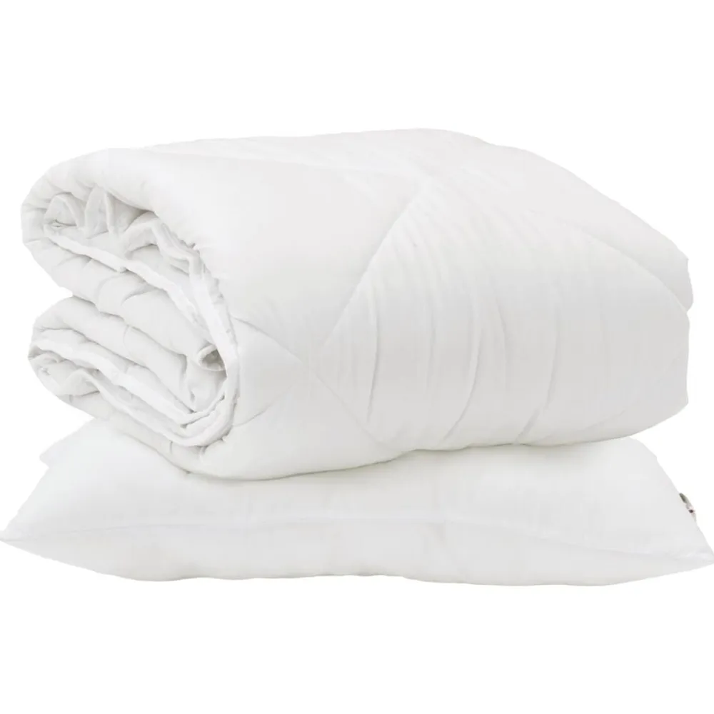 vidaXL Ropa De Casa-Edredón con almohada 2 pcs Microfibra