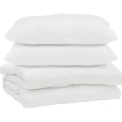vidaXL Ropa De Casa-Edredón con almohada 3 pcs Microfibra