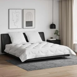vidaXL Ropa De Casa-Edredón con almohada 3 pcs Microfibra