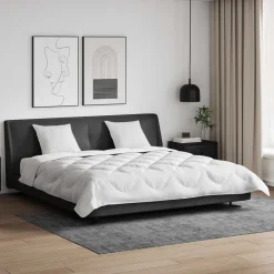 vidaXL Ropa De Casa-Edredón con almohadas con almohada 3 pcs Microfibra