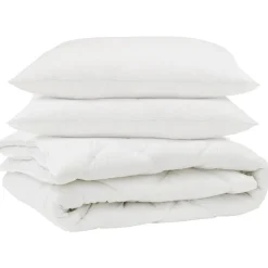 vidaXL Ropa De Casa-Edredón con almohada 3 pcs Microfibra