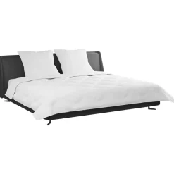 vidaXL Ropa De Casa-Edredón con almohadas 3 pcs Microfibra y Plumas de Pato