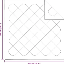 vidaXL Ropa De Casa-Edredón con almohadas 3 pcs Microfibra y Plumas de Pato