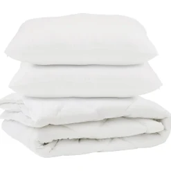 vidaXL Ropa De Casa-Edredón con almohada 3 pcs Microfibra