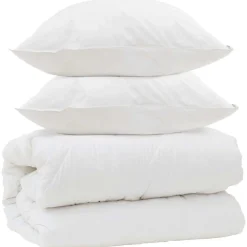 vidaXL Ropa De Casa-Edredón con almohadas con almohada 3 pcs Microfibra