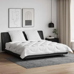 vidaXL Ropa De Casa-Edredón con almohadas con almohada 3 pcs Microfibra