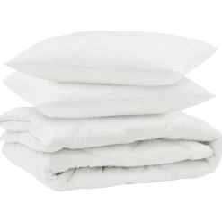 vidaXL Ropa De Casa-Edredón con almohada 3 pcs Microfibra