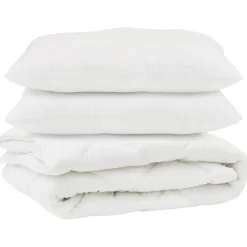 vidaXL Ropa De Casa-Edredón con almohada 3 pcs Microfibra