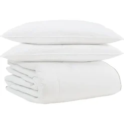vidaXL Ropa De Casa-Edredón de Invierno con almohada 3 pcs Pluma de pato