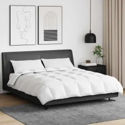 vidaXL Ropa De Casa-Edredón de Invierno con almohada 3 pcs Pluma de pato