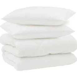 vidaXL Ropa De Casa-Edredón de Invierno con almohada 3 pcs Microfibra