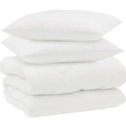 vidaXL Ropa De Casa-Edredón de Invierno con almohada 3 pcs Microfibra