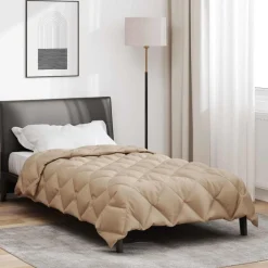vidaXL Ropa De Casa-Edredón de Invierno 135 x 200 cm Microfibra