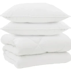 vidaXL Ropa De Casa-Edredón de Invierno con almohada 3 pcs Microfibra