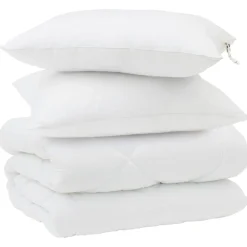 vidaXL Ropa De Casa-Edredón de Invierno con almohada 3 pcs Microfibra