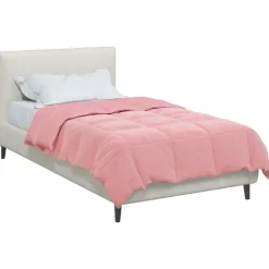 vidaXL Edredón de Invierno Acolchado 135 x 200 cm Microfibra Rosa New