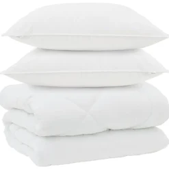 vidaXL Ropa De Casa-Edredón de Invierno con almohada 3 pcs Microfibra