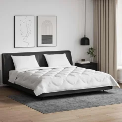vidaXL Ropa De Casa-Edredón de todas las estaciones con almohada 3 pcs Microfibra