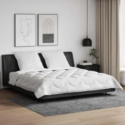 vidaXL Ropa De Casa-Edredón de todas las estaciones con almohada 3 pcs Microfibra
