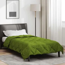 vidaXL Ropa De Casa-Edredón de Todo el Año 135 x 200 cm Microfibra