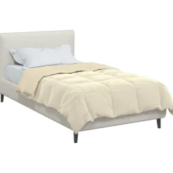 vidaXL Ropa De Casa-Edredón de Todo el Año Acolchado 135 x 200 cm Microfibra