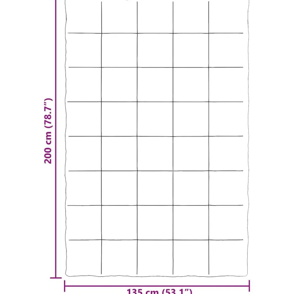 vidaXL Ropa De Casa-Edredón de Todo el Año Acolchado 135 x 200 cm Microfibra