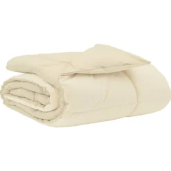 vidaXL Edredón de Verano Acolchado 135 x 200 cm Microfibra Crema Discount