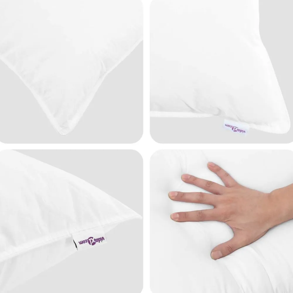 vidaXL Ropa De Casa-Edredón de Verano con almohada 2 pcs Pluma de pato