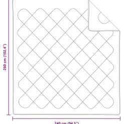 vidaXL Ropa De Casa-Edredón de Verano con almohada 3 pcs Microfibra