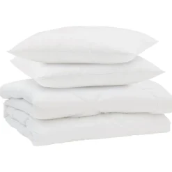 vidaXL Ropa De Casa-Edredón de Verano con almohada 3 pcs Microfibra