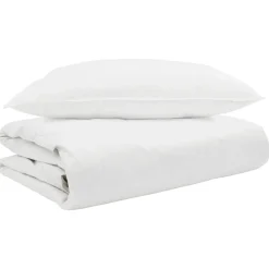 vidaXL Ropa De Casa-Edredón de Verano con almohada 2 pcs Pluma de pato