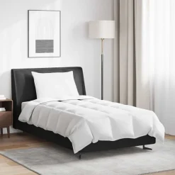 vidaXL Ropa De Casa-Edredón de Verano con almohada 2 pcs Pluma de pato