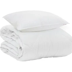 vidaXL Ropa De Casa-Edredón de Verano con almohada 2 pcs Microfibra