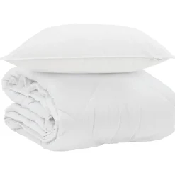 vidaXL Ropa De Casa-Edredón de Verano con almohada 2 pcs Microfibra