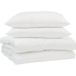 vidaXL Ropa De Casa-Edredón de Verano con almohada 3 pcs Microfibra