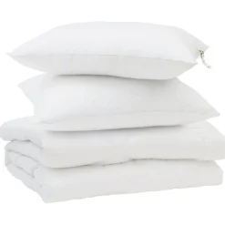 vidaXL Ropa De Casa-Edredón de Verano con almohada 3 pcs Microfibra