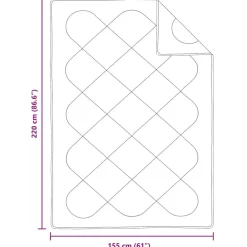 vidaXL Ropa De Casa-Edredón de Verano con almohada 2 pcs Microfibra