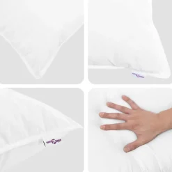 vidaXL Ropa De Casa-Edredón de Verano con almohada 2 pcs Pluma de pato