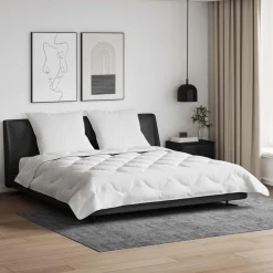 vidaXL Ropa De Casa-Edredón de Verano con almohada 3 pcs Microfibra