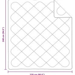 vidaXL Ropa De Casa-Edredón de Verano con almohada 3 pcs Microfibra