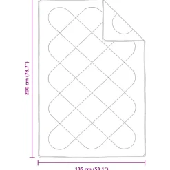 vidaXL Ropa De Casa-Edredón de Verano con almohada 2 pcs Microfibra