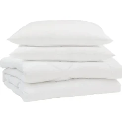 vidaXL Ropa De Casa-Edredón de Verano con almohada 3 pcs Microfibra