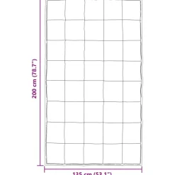 vidaXL Ropa De Casa-Edredón de Verano 135 x 200 cm Satén y Microfibra
