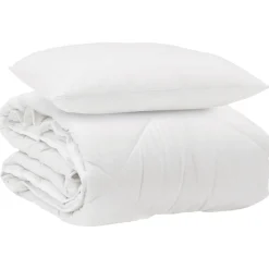 vidaXL Ropa De Casa-Edredón para todas las estaciones con almohada 2 pcs Microfibra