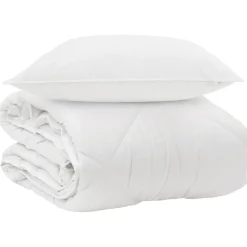vidaXL Ropa De Casa-Edredón para todas las estaciones con almohada 2 pcs Microfibra