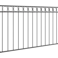 vidaXL Elemento de cerca Assen 170 x 80 cm Acero Gris Best