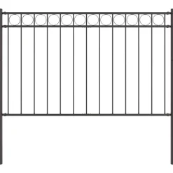 vidaXL Vallas De Jardín-Elemento de cerca Assen Gris 170 x 130 cm Acero