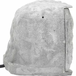 vidaXL Suministros Eléctricos-Enchufe de exterior con estaca 4 vías apariencia piedra gris