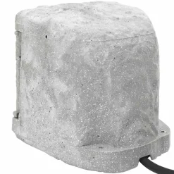 vidaXL Suministros Eléctricos-Enchufe de exterior con estaca 4 vías apariencia piedra gris